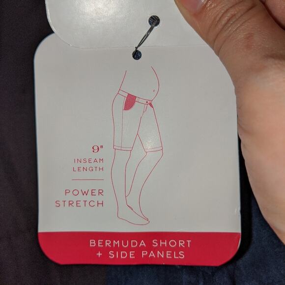 Isabel Maternity by Ingrid & Isabel Bermuda Shorts + Side Panels Size 16 - Picture 9 of 14